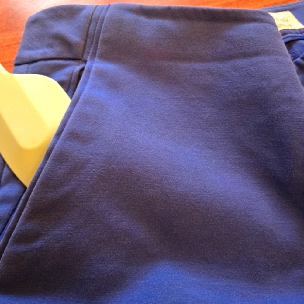Chicos So Slimming 2.5 Women's (M/14) Royal Blue Cuffed Crop Pants Straight Leg - Picture 9 of 16